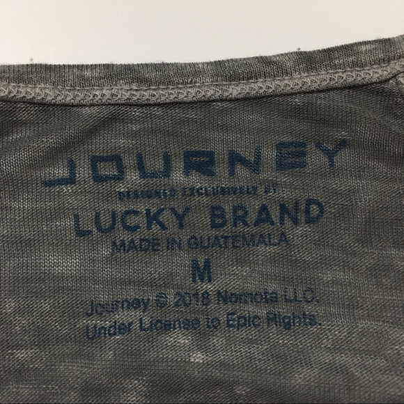 Lucky Brand Journey Burnout Cold Shoulder Tee M - Picture 8 of 8